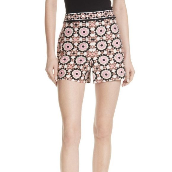 NWOT Kate Spade Floral Mosaic Jacquard Shorts - Picture 2 of 11
